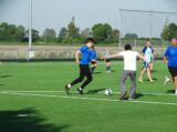 Laatste training S.K.N.W.K. JO11-1JM van seizoen 2022-2023 (partijtje tegen de ouders) (21/221)